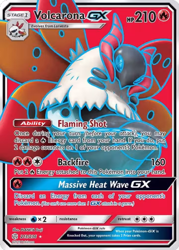 Volcarona GX (Full Art) (213/236), SM - Cosmic Eclipse — Pokémon card price