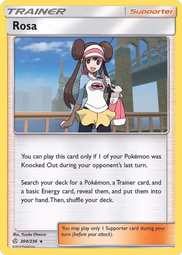 Rosa (204/236), SM - Cosmic Eclipse — Pokémon card price
