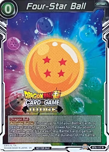 Four-Star Ball (BT6-117), Judge Promotion Cards — DB Super card price