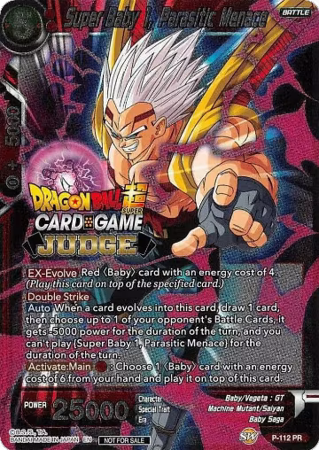 Super Baby 1, Parasitic Menace (P-112), Judge Promotion Cards — DB Super card price