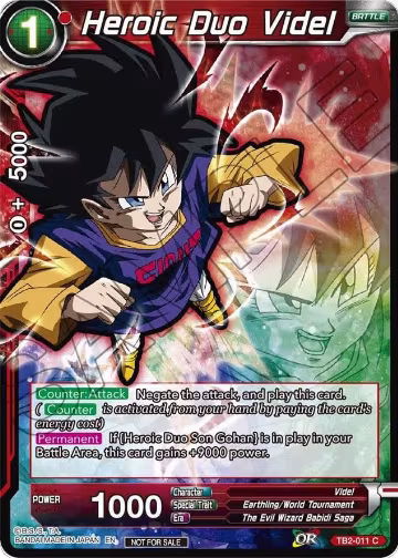 Heroic Duo Videl (Event Pack 05) (TB2-011), Promotion Cards — DB Super card price