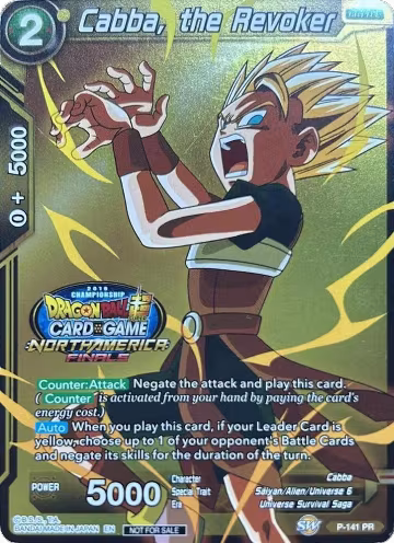 Cabba, the Revoker (Championship Final 2019) (P-141), Tournament Promotion Cards — DB Super card price