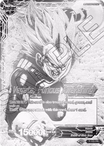 Vegeta // Vegeta, Furious Awakening (Championship Final 2019) (SIlver Metal Foil) (P-163), Tournament Promotion Cards — DB Super card price