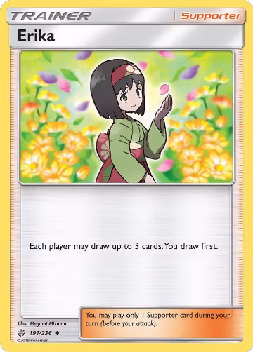 Erika (191/236), SM - Cosmic Eclipse — Pokémon card price