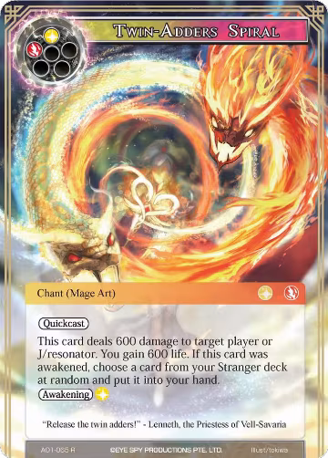 Twin-Adders Spiral (AO1-065), Alice Origin — Force of Will card price