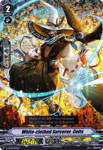 White-clothed Sorcerer, Colts (RRR Foil) (V-TD09/003EN), V-TD09: Shinemon Nitta — Vanguard card price