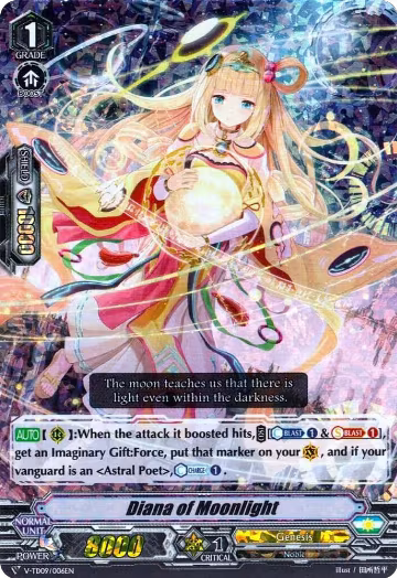 Diana of Moonlight (RRR Foil) (V-TD09/006EN), V-TD09: Shinemon Nitta — Vanguard card price