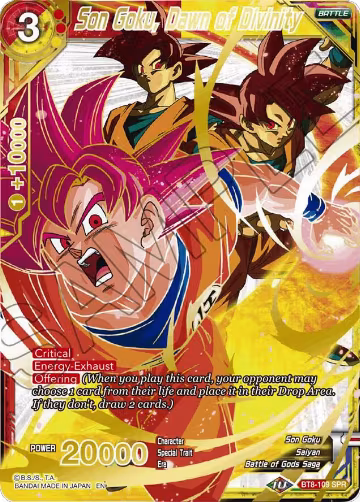 Son Goku, Dawn of Divinity (SPR) (BT8-109), Malicious Machinations — DB Super card price