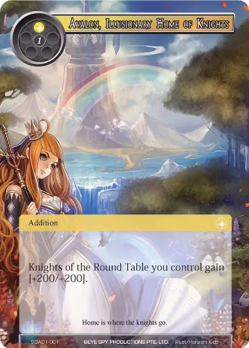 Avalon, Illusionary Home of Knights (SDAO1-001), Alice Origin Starter Deck — Force of Will card price