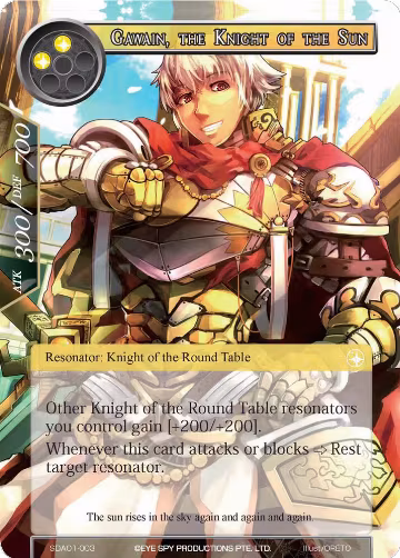 Gawain, the Knight of the Sun (SDAO1-003), Alice Origin Starter Deck — Force of Will card price