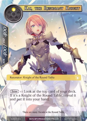 Kai, the Resonant Knight (SDAO1-004), Alice Origin Starter Deck — Force of Will card price