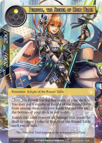 Perceval, the Seeker of Holy Grail (SDAO1-005), Alice Origin Starter Deck — Force of Will card price