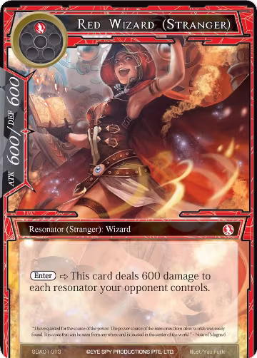 Red Wizard (Stranger) (SDAO1-013), Alice Origin Starter Deck — Force of Will card price