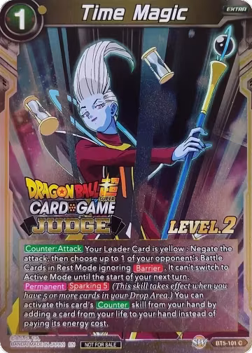Time Magic (Level 2) (BT5-101), Judge Promotion Cards — DB Super card price