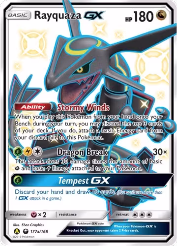 Rayquaza GX - 177a/168 (177a/168) — card price
