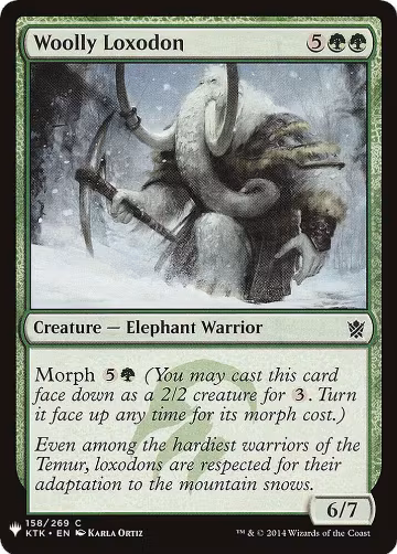Woolly Loxodon (158), The List Reprints — Magic card price
