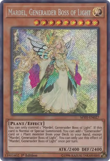 Mardel, Generaider Boss of Light (MYFI-EN027) — card price