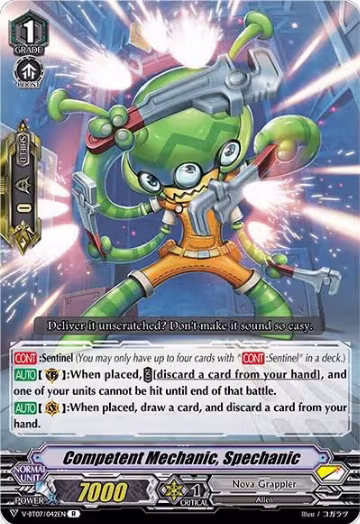 Competent Mechanic, Spechanic (V-BT07/042EN), V-BT07: Infinideity Cradle — Vanguard card price