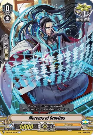 Mercury of Gravitas (V-BT07/055EN), V-BT07: Infinideity Cradle — Vanguard card price