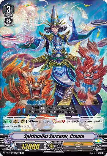 Spiritualist Sorcerer, Croute (V-BT07/049EN), V-BT07: Infinideity Cradle — Vanguard card price