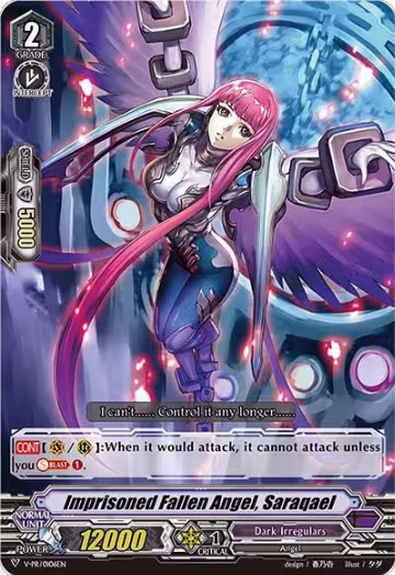 Imprisoned Fallen Angel, Saraqael (V-PR/0106EN), V Promo Cards — Vanguard card price