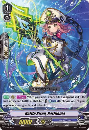 Battle Siren, Parthenia (V-PR/0111EN), V Promo Cards — Vanguard card price