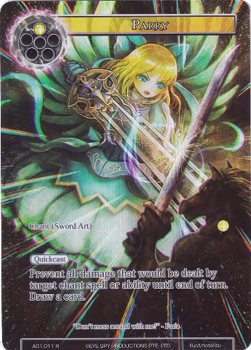 Parry (Full Art) (AO1-011), Alice Origin — Force of Will card price