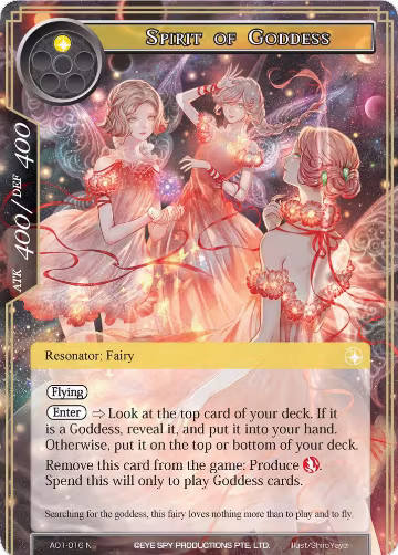 Spirit of Goddess (AO1-016), Alice Origin — Force of Will card price
