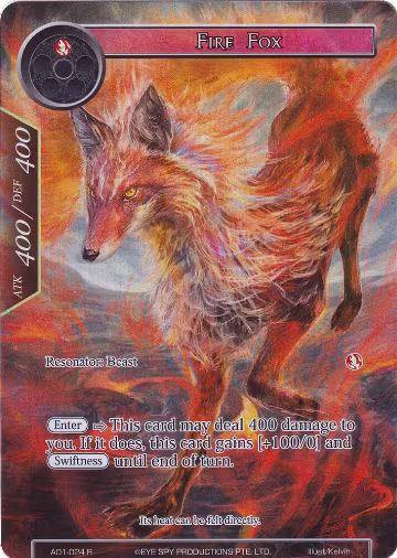 Fire Fox (Full Art) (AO1-024), Alice Origin — Force of Will card price