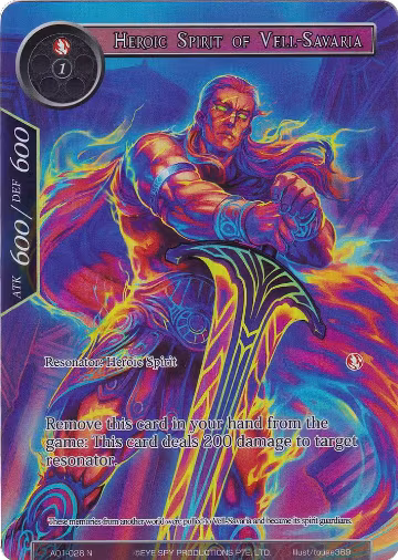 Heroic Spirit of Vell-Savaria (Full Art) (AO1-026), Alice Origin — Force of Will card price