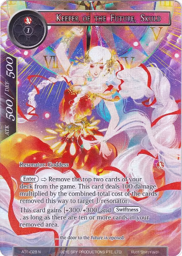 Keeper of the Future, Skuld (Full Art) (AO1-028), Alice Origin — Force of Will card price