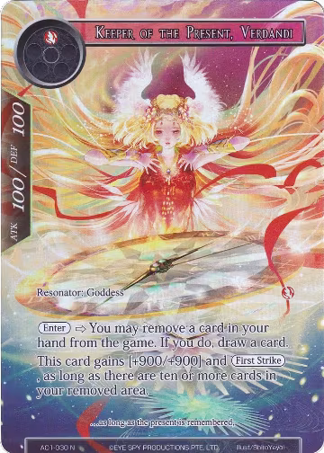 Keeper of the Present, Verdandi (Full Art) (AO1-030), Alice Origin — Force of Will card price