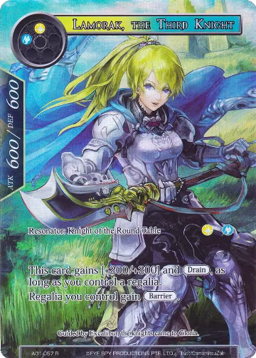 Lamorak, the Third Knight (Full Art) (AO1-057), Alice Origin — Force of Will card price