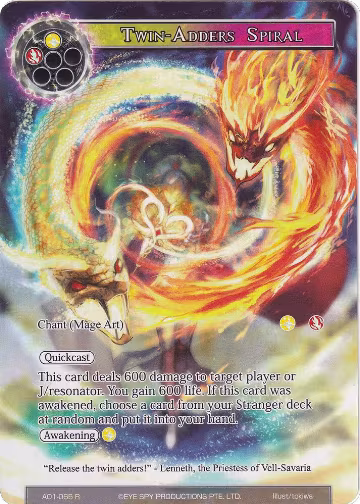 Twin-Adders Spiral (Full Art) (AO1-065), Alice Origin — Force of Will card price