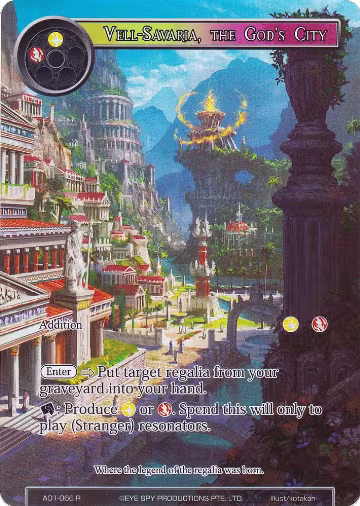 Vell-Savaria, the God's City (Full Art) (AO1-066), Alice Origin — Force of Will card price