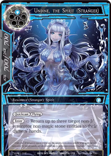 Undine, the Spirit (Stranger) (SDAO1-016), Alice Origin Starter Deck — Force of Will card price