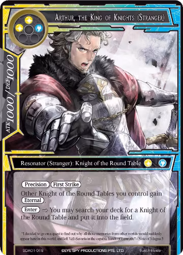 Arthur, the King of Knights (Stranger) (SDAO1-019), Alice Origin Starter Deck — Force of Will card price