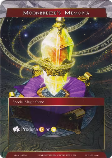 Moonbreeze's Memoria (Memoria074), Alice Origin Memoria Cards — Force of Will card price