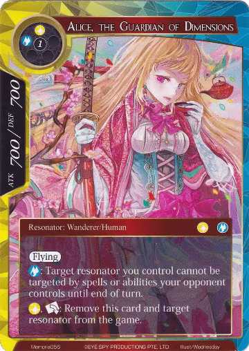 Alice, the Guardian of Dimensions (Memoria056), Alice Origin Memoria Cards — Force of Will card price