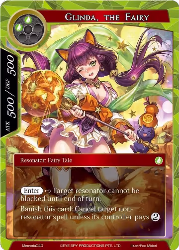 Glinda, the Fairy (Memoria040), Alice Origin Memoria Cards — Force of Will card price