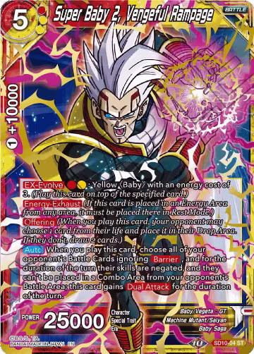 Super Baby 2, Vengeful Rampage (Gold Stamp) (SD10-04), Malicious Machinations — DB Super card price