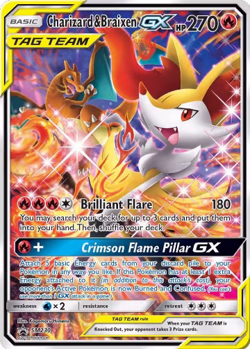 Charizard & Braixen GX - SM230 (SM230), SM Promos — Pokémon card price