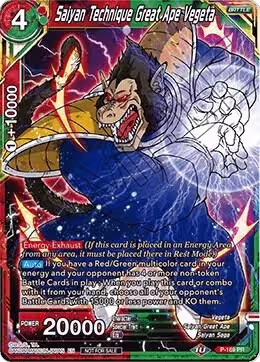 Saiyan Technique Great Ape Vegeta (P-169), Promotion Cards — DB Super card price