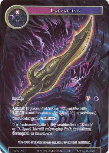 Laevateinn (Full Art) (SDAO1-027), Alice Origin Starter Deck — Force of Will card price