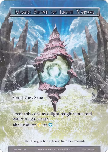 Magic Stone of Light Vapors (Full Art) (SDAO1-034), Alice Origin Starter Deck — Force of Will card price
