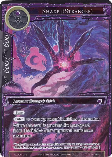 Shade (Stranger) (Full Art) (SDAO1-018), Alice Origin Starter Deck — Force of Will card price