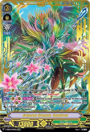 Arboros Dragon, Sephirot (SVR) (V-EB10/SV03EN), V-EB10: The Mysterious Fortune — Vanguard card price