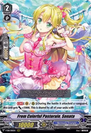 From Colorful Pastorale, Sonata (V-EB11/005EN), V-EB11: Crystal Melody — Vanguard card price