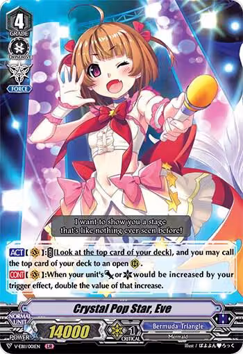 Crystal Pop Star, Eve (V-EB11/001EN), V-EB11: Crystal Melody — Vanguard card price