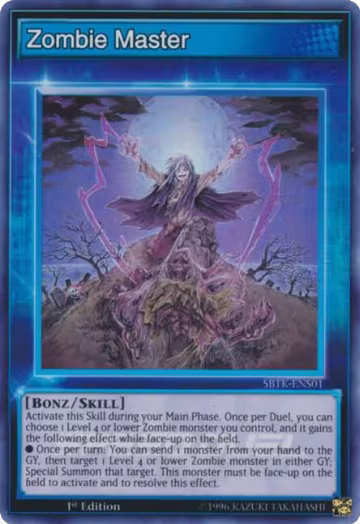 Zombie Master (Skill Card) (SBTK-ENS01), Speed Duel: Trials of the Kingdom — Yu-Gi-Oh! card price
